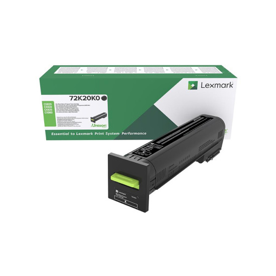 Toner Laser Lexmark 72K20K0 Standard Black -8k Pgs Toner Laser Lexmark 72K20K0 Standard Black -8k Pgs