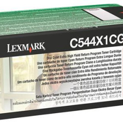 Toner Laser Lexmark C544X1C Cyan High Yield 4K Pgs