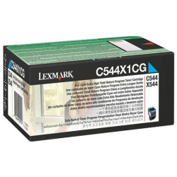 Toner Laser Lexmark C544X1C Cyan High Yield 4K Pgs