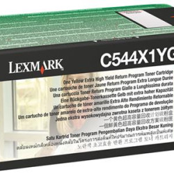 Toner Laser Lexmark C544X1Y Yellow High Yield 4K Pgs