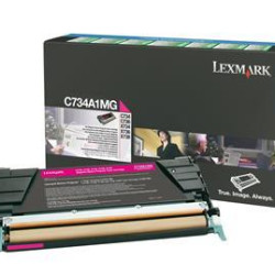 Toner Laser Lexmark C734A1M Magenta Standard 6K Pgs