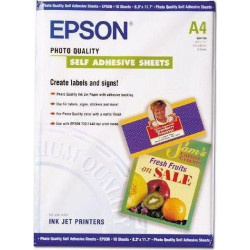 Photo Quality Self Adhesive Paper Epson A4 10Shts 167g