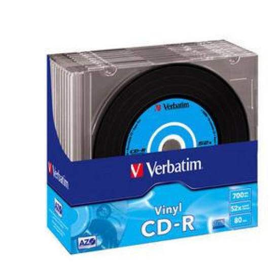CD-R VERBATIM 43426 AZO 700MB 52X VINYL SURFACE 10T
