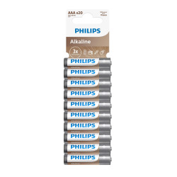 Philips LR03A20T.GRS, AAA ENTRY ALKALINE, 20 FOIL,