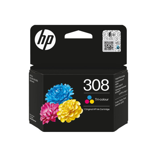HP 308 Tri-color Original Ink Cartridge HP 308 Tri-color Original Ink Cartridge