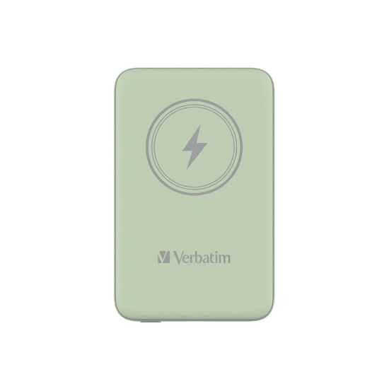 Verbatim Charge 'n' Go Magnetic Wireless Power Bank 10000 Green Verbatim Charge 'n' Go Magnetic Wireless Power Bank 10000 Green