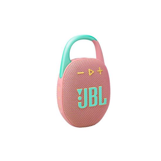 JBL Clip 5, Portable Bluetooth Speaker, Water-Dust proof IP67, (Pink) JBLCLIP5PINK JBL Clip 5, Portable Bluetooth Speaker, Water-Dust proof IP67, (Pink) JBLCLIP5PINK