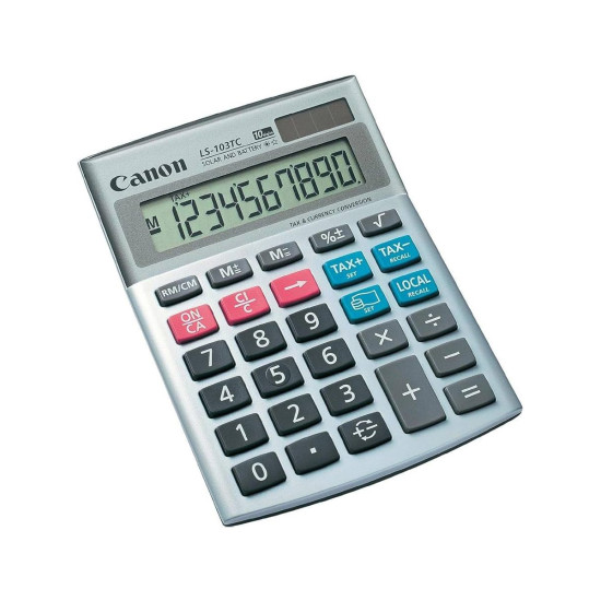 Calculator Canon Desktop Dual Power 10 Digit LS-103TC